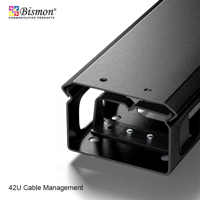 42U Cable Management panel with cover for Rack 19inch(Steel type)